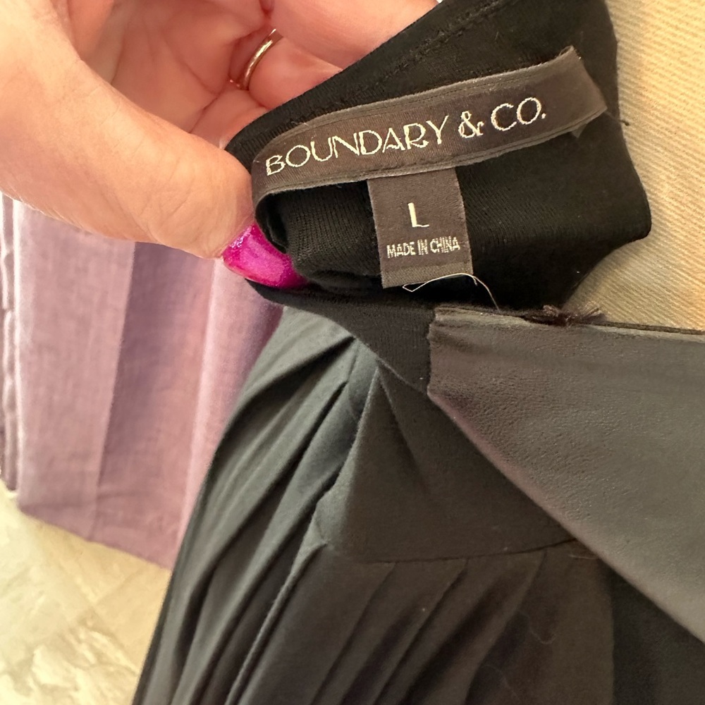 Boundary & Co. strapless dress with leather top. - Picture 6 of 8
